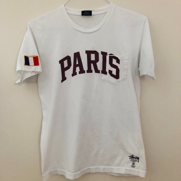 Stussy Other - Stussy Paris Pocket Tee with French Flag Patch Stussy Other - Stussy Paris Pocket Tee with French Flag Patch
